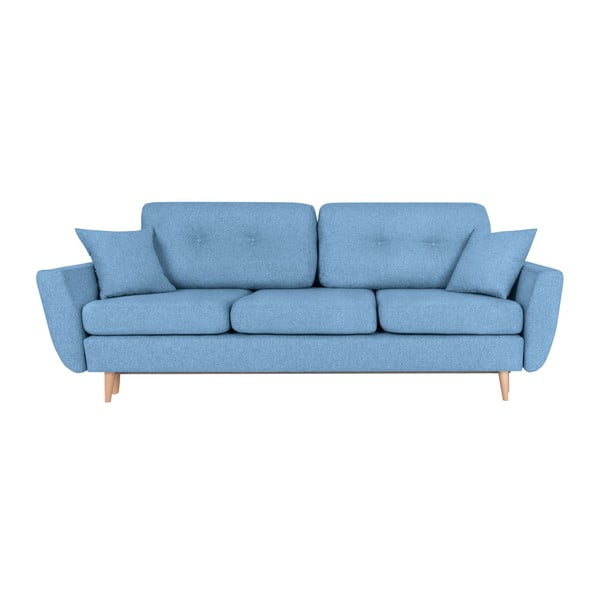 Jasnoniebieska rozkładana sofa 3-osobowa Scandizen Rita