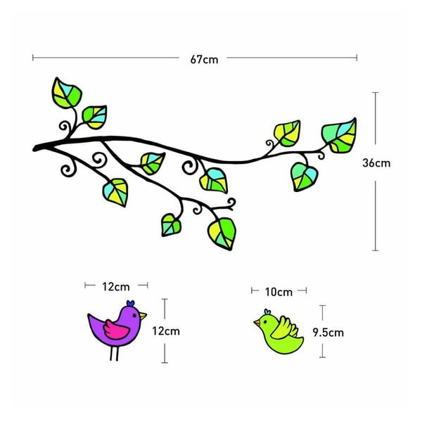 Zestaw naklejek Fanastick Birds And Hearts-image-2
