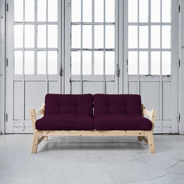 Sofa rozkładana Karup Step Natural/Purple Plum-image-1