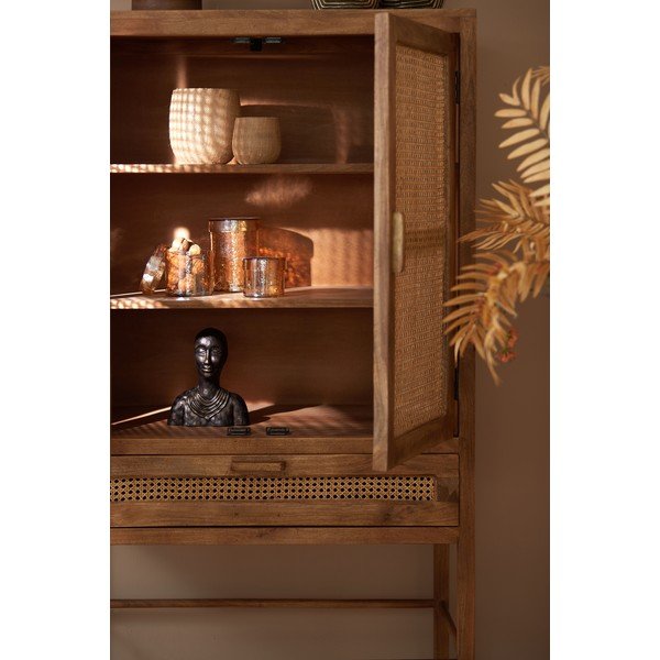 Brązowa komoda z drewna mango 90x160 cm Nipas – Light & Living-image-4