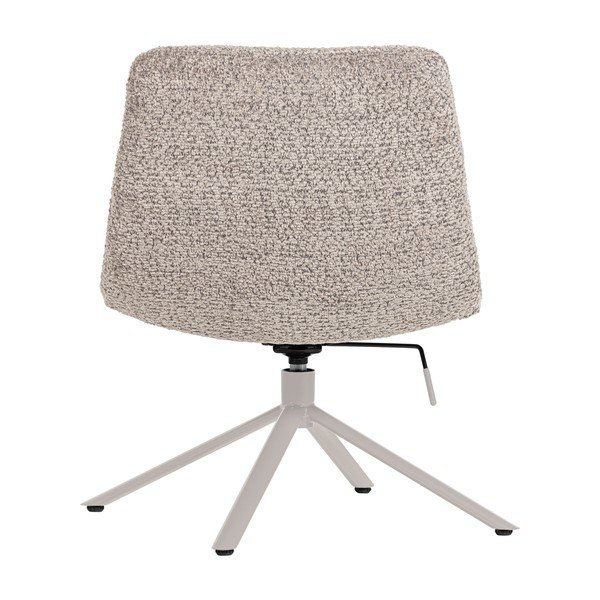 Jasnoszary obrotowy fotel z materiału bouclé Soren – WOOOD-image-4