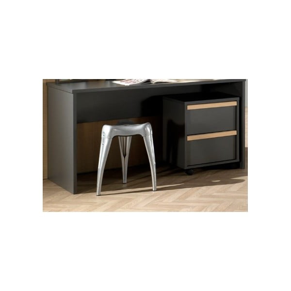 Ciemnoszara szafka dziecięca 48x60 cm London – Vipack-image-2