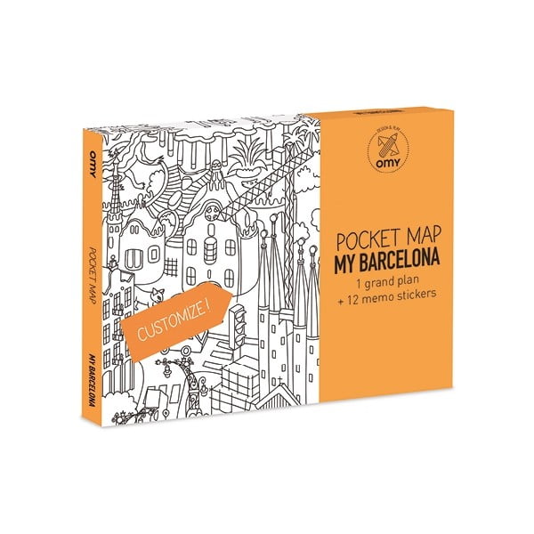 Kieszonkowa mapa-kolorowanka Barcelone-image-1