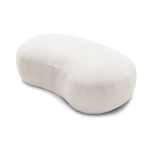 Biały podnóżek z materiału bouclé Saint-Germain – Bobochic Paris-image-4