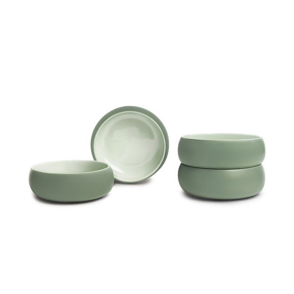 Zielone kamionkowe miski na zupę/na ramen zestaw 4 szt. 1 l Aura Vira – Bonami Selection