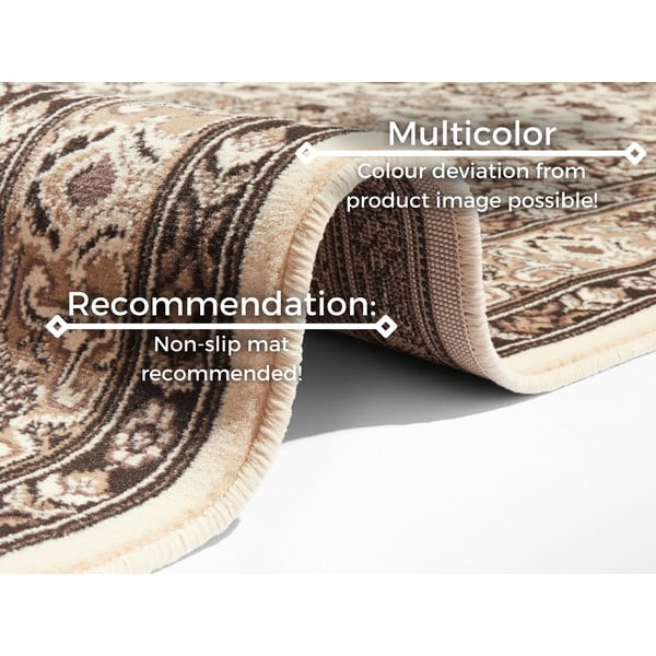 Beżowy chodnik Nouristan Parun Tabriz, 80x250 cm-image-2