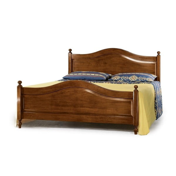 Drewniane łóżko dwuoosobowe Castagnetti, 165 x 195 cm