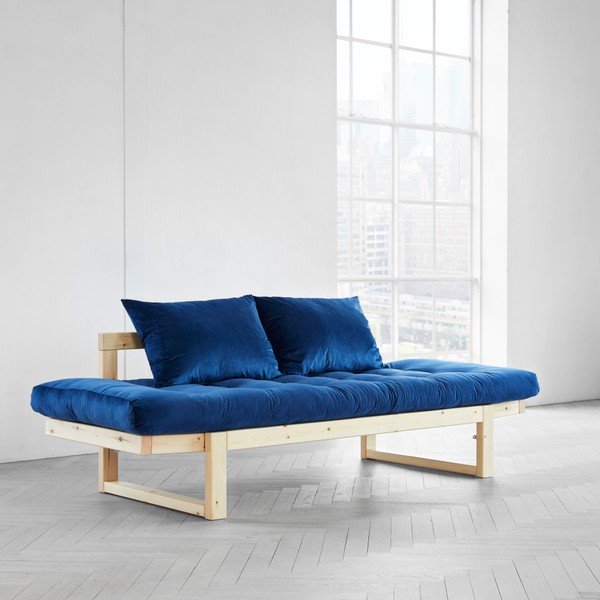 Wielofunkcyjna sofa Karup Edge Natural/Velvet Navy-image-3