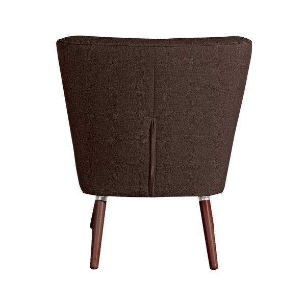 Ciemnobrązowy fotel Max Winzer Neele Chocolate Full-image-1