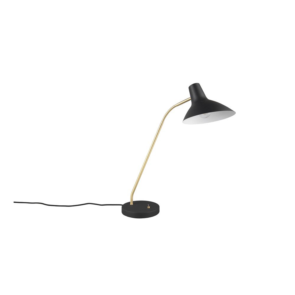 Czarna/w kolorze złota lampa stołowa z elastyczną konstrukcją (wysokość 54 cm) Traveller – Trio (zdjęcie 6)