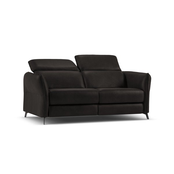 Czarna skórzana sofa 103 cm Hubble – Windsor & Co Sofas-image-2