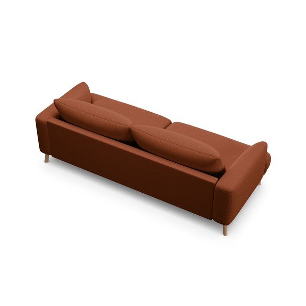 Sofa w kolorze terakoty 200 cm Naomi – Micadoni -image-2