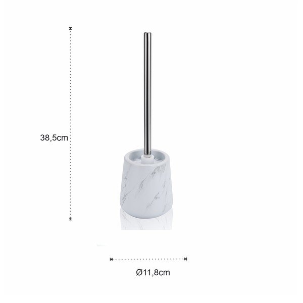 Biała ceramiczna szczotka do WC Marble – Tomasucci-image-3