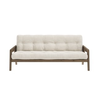 Beżowa sztruksowa rozkładana sofa 204 cm Grab – Karup Design