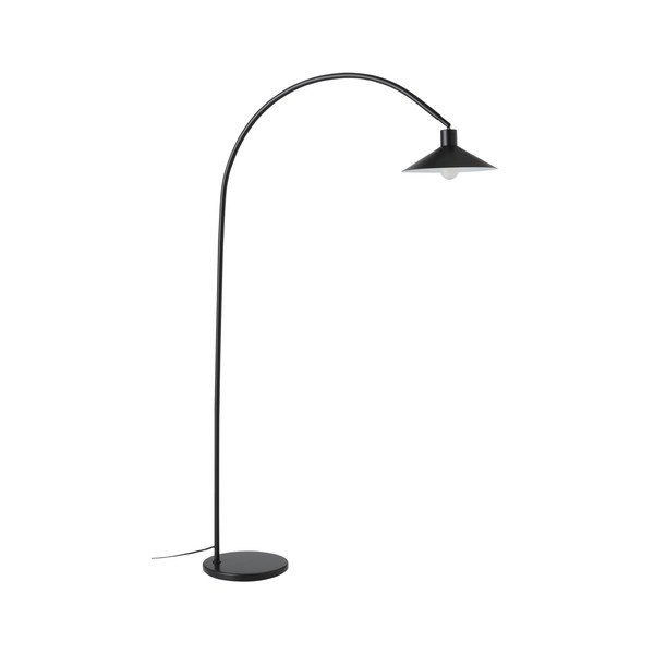 Czarna metalowa lampa stojąca z elastyczną konstrukcją (wysokość 169 cm) Louisiana – Ellos Home