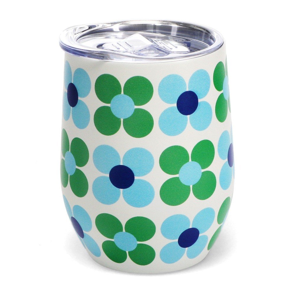 Kubek podróżny 350 ml Blue and green Daisy – Rex London
