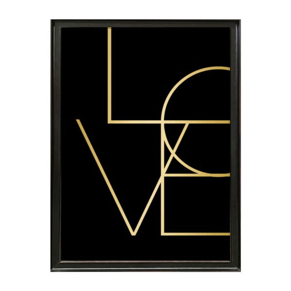 Plakat w ramie Deluxe Love, 70 x 50 cm