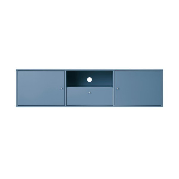 Niebieska szafka pod TV 161x42 cm Mistral – Hammel Furniture