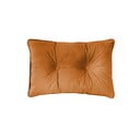 Pomarańczowa poduszka Tiseco Home Studio Velvet Button, 40x60 cm