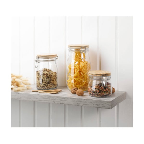 Szklany pojemnik na żywność na produkty sypkie – Homéa-image-2