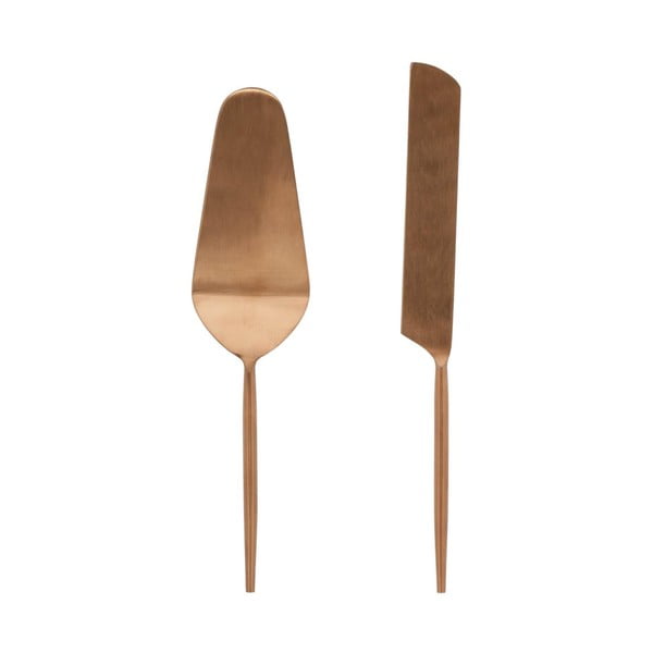 Zestaw noża i łopatki do ciast ze stali nierdzewnej 2 szt. Kelda – Kave Home