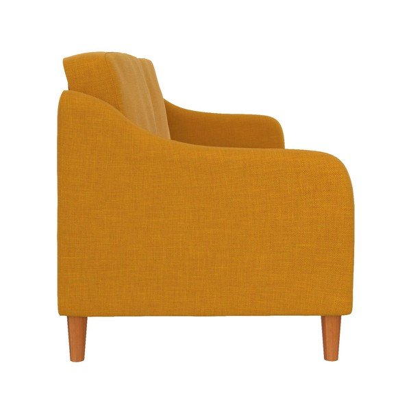 Żółta sofa rozkładana 196 cm Jasper – Støraa-image-2