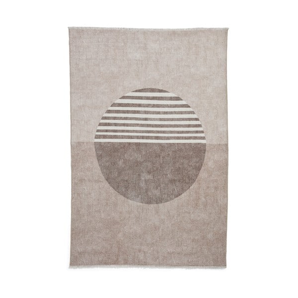 Beżowy dywan z mieszanki bawełny odpowiedni do prania 152x230 cm Whisper – Think Rugs