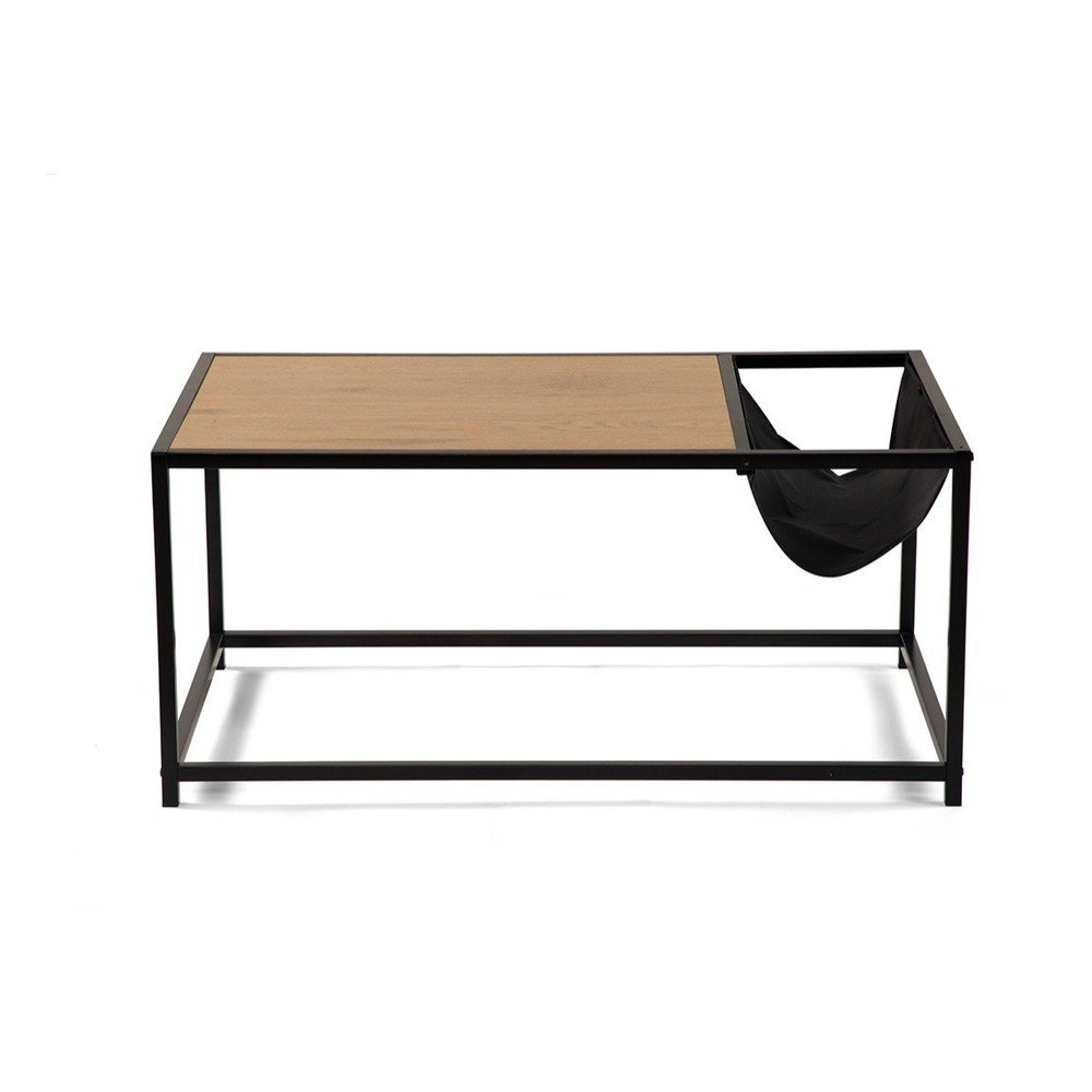 Czarno-naturalny stolik w dekorze dębu 60x99 cm Bayen – Bonami Essentials