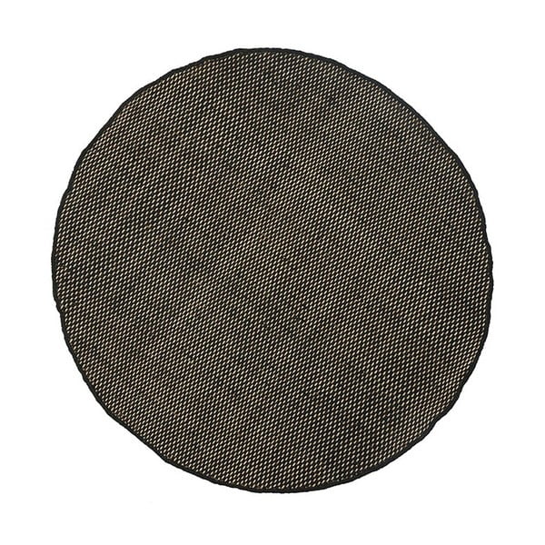 Wełniany dywan Asko Black, 90 cm
