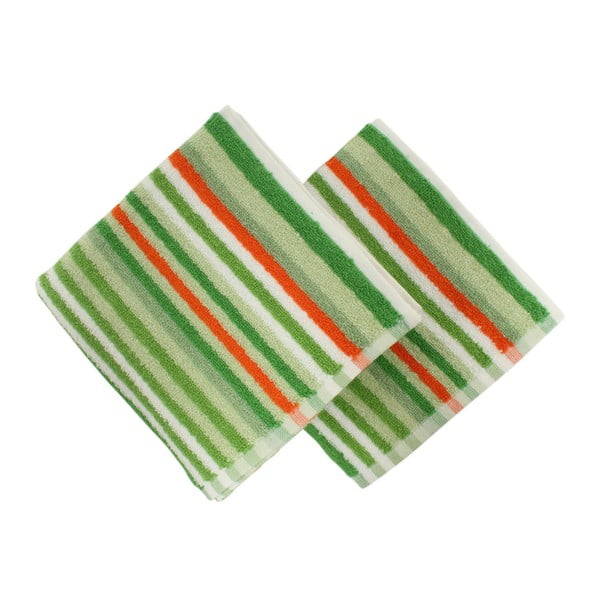 Zestaw 2 ręczników Cizgi Green, 40x80 cm