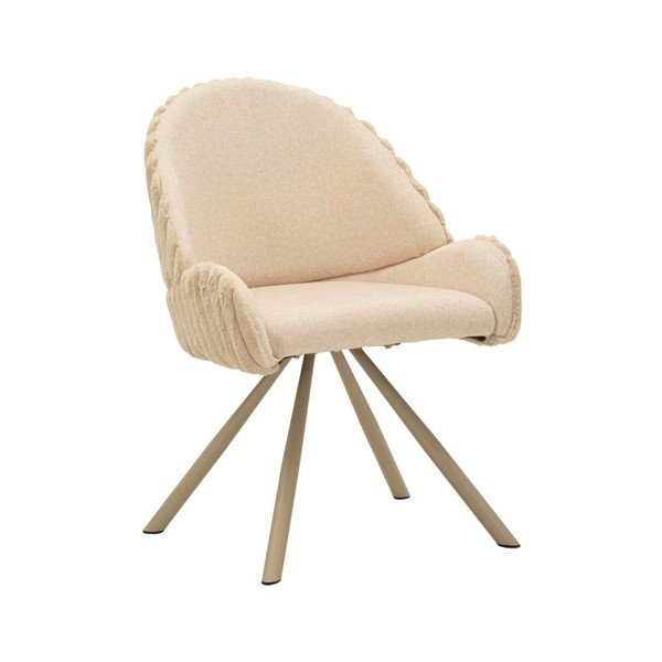 Kremowe tapicerowane fotele jadalniane zestaw z podłokietnikami 2 szt. Stockholm – Mauro Ferretti