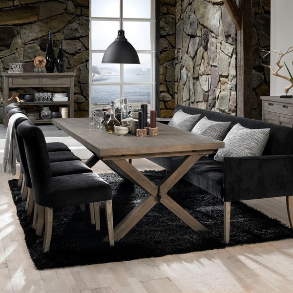 Ławka Cross Sofa Black-image-1