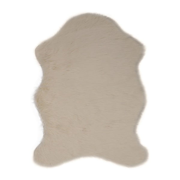 Kremowy dywan ze sztucznej skóry Pelus Cream, 150x200 cm