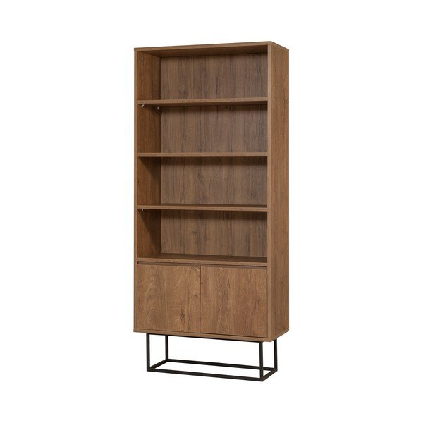 Regał w dekorze orzecha 80x182 cm Rodez – Kalune Design