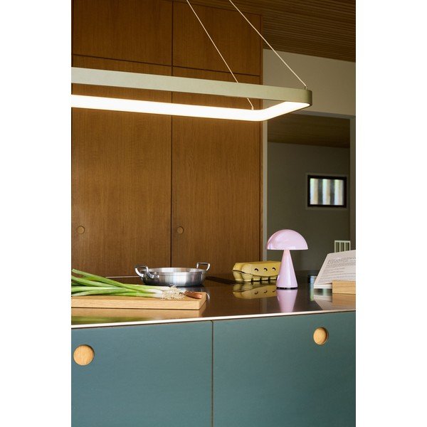 Jasnoróżowa lampa stołowa LED ze ściemniaczem (wysokość 20 cm) Mush – Hübsch-image-2