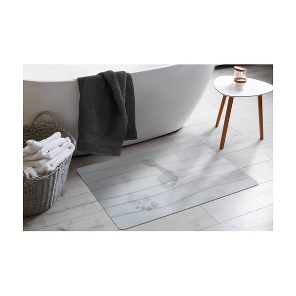 Szary dywanik łazienkowy 50x70 cm Ondelina – douceur d'intérieur-image-1