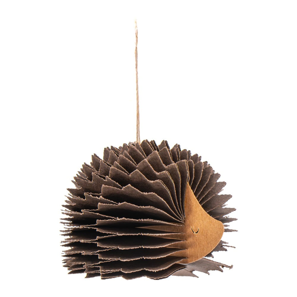 Papierowa ozdoba świąteczna wykonana ręcznie 10 cm Honeycomb Hedgehog – Sass & Belle