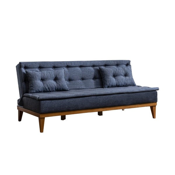Ciemnoniebieska sofa rozkładana Aristea