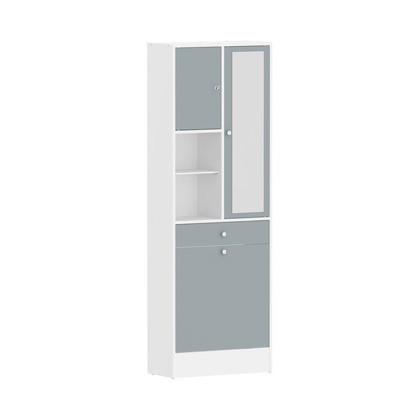 Biało-szara szafka łazienkowa 63x181 cm Combi – TemaHome-image-2
