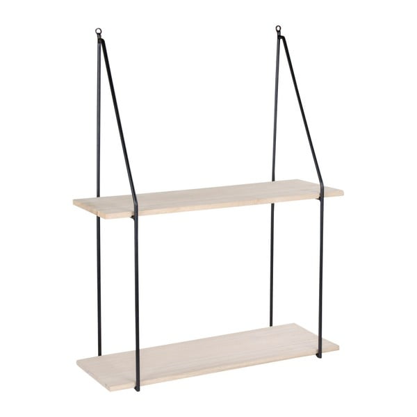 Czarna półka z litego drewna paulowani Haag – House Nordic-image-1