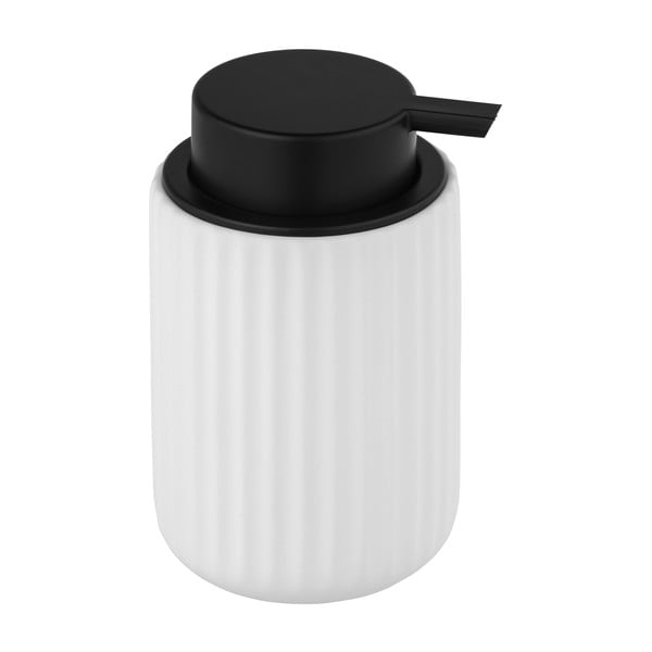 Biało-czarny ceramiczny dozownik do mydła Wenko Belluno