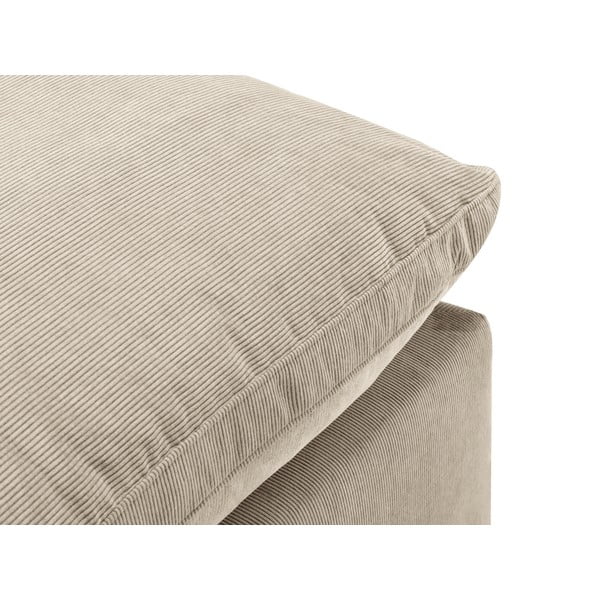 Beżowa dwustronna narożna część sztruksowej sofy modułowej Windsor & Co Sofas Galaxy-image-3