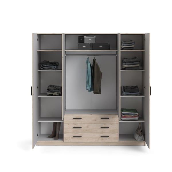 Szafa w dekorze dębu 196x200 cm Sprint – Tvilum-image-3