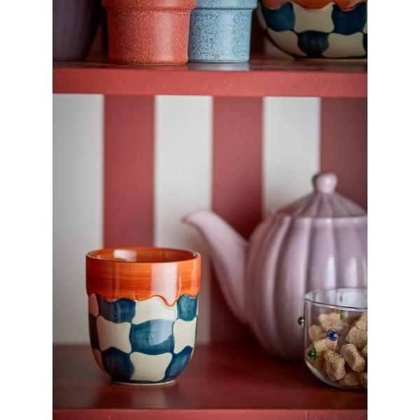 Kamionkowe filiżanki zestaw 4 szt. 375 ml Check – Bloomingville-image-2