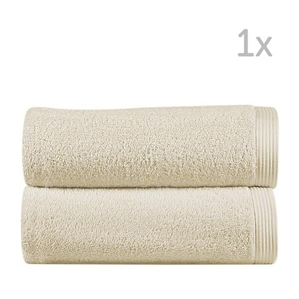 Kremowy ręcznik kąpielowy Sorema New Plus, 50 x 100 cm