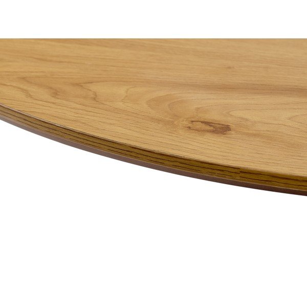 Okrągły stół z blatem w dekorze dębu ø 100 cm Cesura – Unique Furniture-image-1