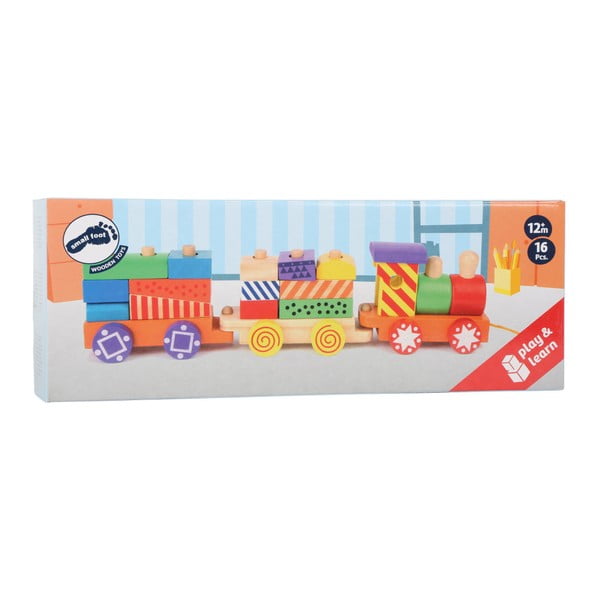 Drewniany pociąg składany Legler Bright Colours-image-1