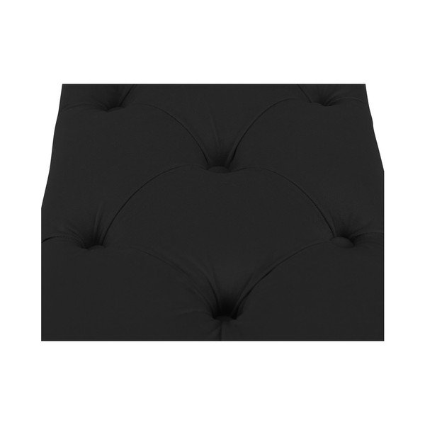 Czarna ławka ze schowkiem do łóżka Kooko Home Manna, 47x180 cm-image-2