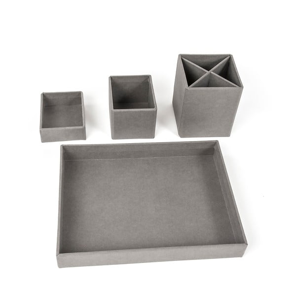 Szary 4-częściowy przybornik Bigso Box of Sweden Lena-image-3