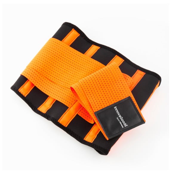 Pomarańczowo-czarny sportowy pas korygujący InnovaGoods, rozm. L-image-2